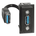 BTICINO - LivingNow 1-moduliger Einsatz USB-A mit Anschlusskabel und Stecker