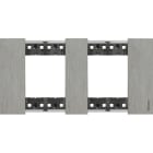 BTICINO - LivingNow Abdeckrahmen 2x2-modulig in der Farbausführung Steel