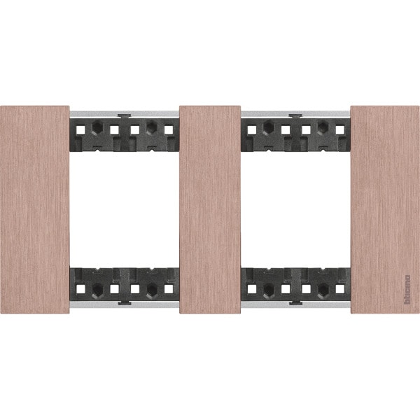 BTICINO - LivingNow Abdeckrahmen 2x2-modulig in der Farbausführung Kupfer