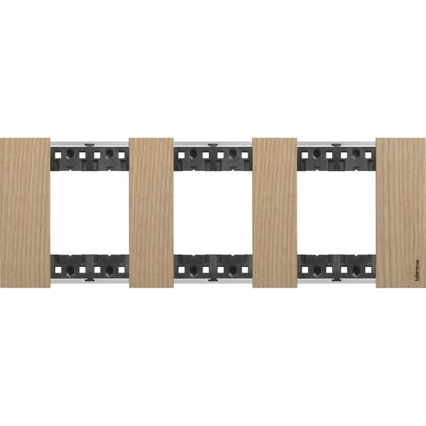 BTICINO - LivingNow Abdeckrahmen 3x2-modulig in der Farbausführung Eiche