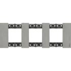 BTICINO - LivingNow Abdeckrahmen 3x2-modulig in der Farbausführung Steel