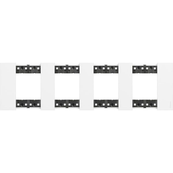 BTICINO - LivingNow Abdeckrahmen 4x2-modulig in der Farbausführung White