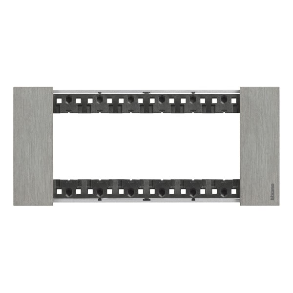 BTICINO - LivingNow Abdeckrahmen 6-modulig in der Farbausführung Steel