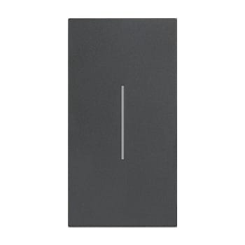 BTICINO - LivingNow 2-modulige Tastenabdeckung ohne Symbol in der Farbausführung Black