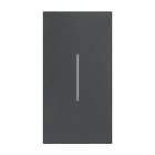 BTICINO - LivingNow 2-modulige Tastenabdeckung ohne Symbol in der Farbausführung Black
