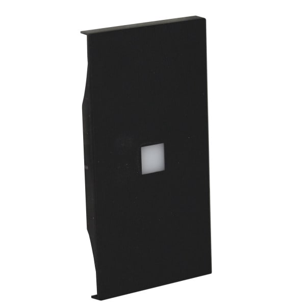 BTICINO - LivingNow 2-mod. Tastenabd. MyHome mit großem Beleuchtungsfenster, Farbe Black