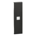BTICINO - LivingNow 1-mod. Tastenabdeckung mit großem Beleuchtungsfenster, Farbe Black