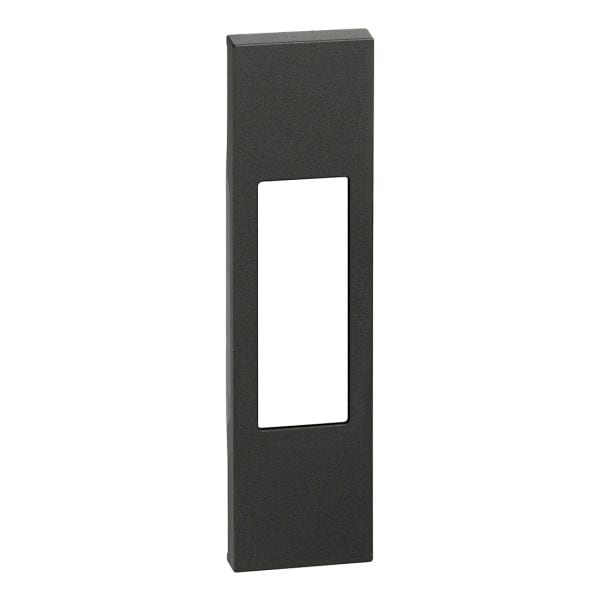 BTICINO - LivingNow 1-modulige Abdeckung für 1-modulige Funktionen in der Farbe Black