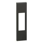 BTICINO - LivingNow 1-modulige Abdeckung für 1-modulige Funktionen in der Farbe Black