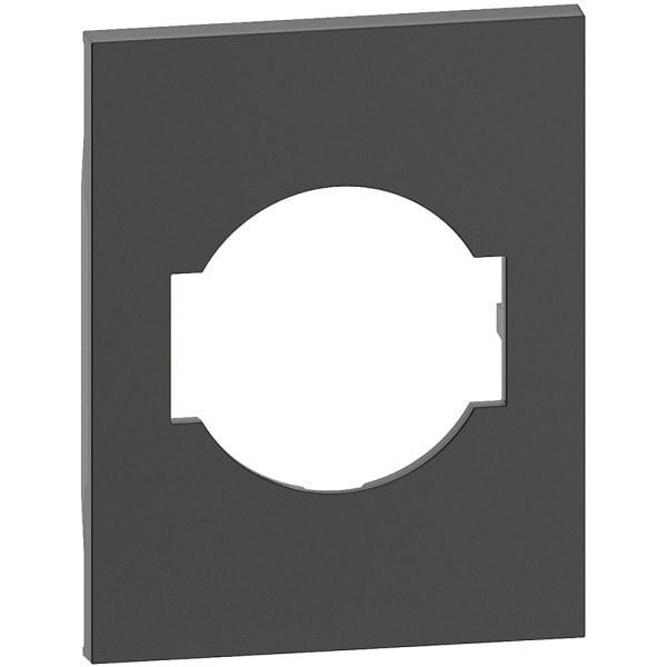 BTICINO - LivingNow 3-modulige Abd. für Steckdose Schuko/Italienische Norm, Farbe Black