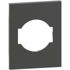BTICINO - LivingNow 3-modulige Abd. für Steckdose Schuko/Italienische Norm, Farbe Black