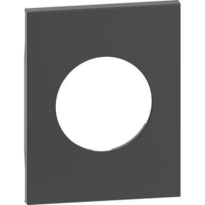BTICINO - LivingNow 3-modulige Abdeckung für Schutzkontakt-Steckdose in der Farbe Black