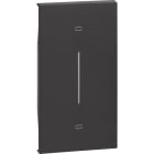 BTICINO - LivingNow 2-modulige Tastenabdeckung mit Symbol Auf-Ab in der Farbe Black