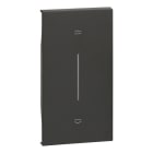 BTICINO - LivingNow 2-mod. Tastenabdeckung für MyHome mit Symbol Auf-Ab in der Farbe Black