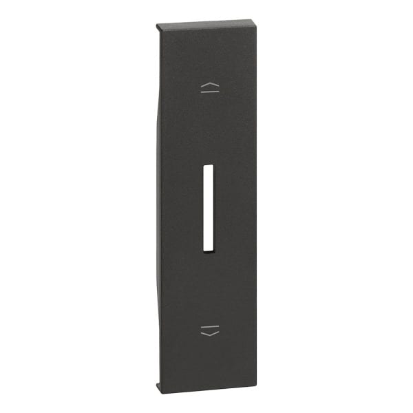 BTICINO - LivingNow 1-modulige Tastenabdeckung für Rollladenschalter in der Farbe Black