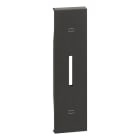 BTICINO - LivingNow 1-modulige Tastenabdeckung für Rollladenschalter in der Farbe Black