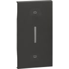 BTICINO - LivingNow 2-modulige Tastenabdeckung für Rollladenschalter in der Farbe Black