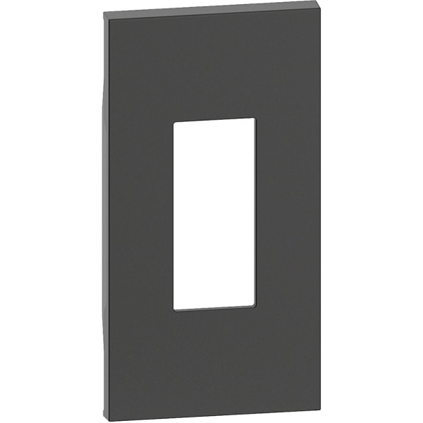 BTICINO - LivingNow 2-modulige Abdeckung für RJ11- und RJ45-Einsätze in der Farbe Black