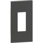 BTICINO - LivingNow 2-modulige Abdeckung für RJ11- und RJ45-Einsätze in der Farbe Black