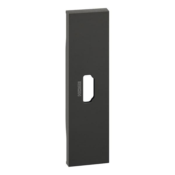BTICINO - LivingNow 1-modulige Abdeckung für HDMI-Anschlussdose in der Farbe Black