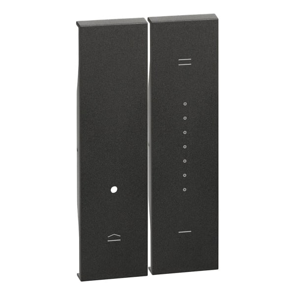 BTICINO - LivingNow Abdeckung für Tastdimmer in der Farbausführung Black