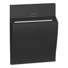 BTICINO - LivingNow 3-modulige Abdeckung für Hotel-Card-Schalter in der Farbe Black