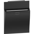 BTICINO - LivingNow 2-modulige Abdeckung für Hotel-Card-Schalter in der Farbe Black