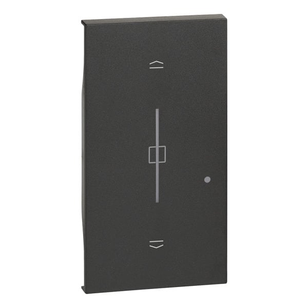 BTICINO - LivingNow 2-modulige Taste für Rollladenschalter with Netatmo in der Farbe Black