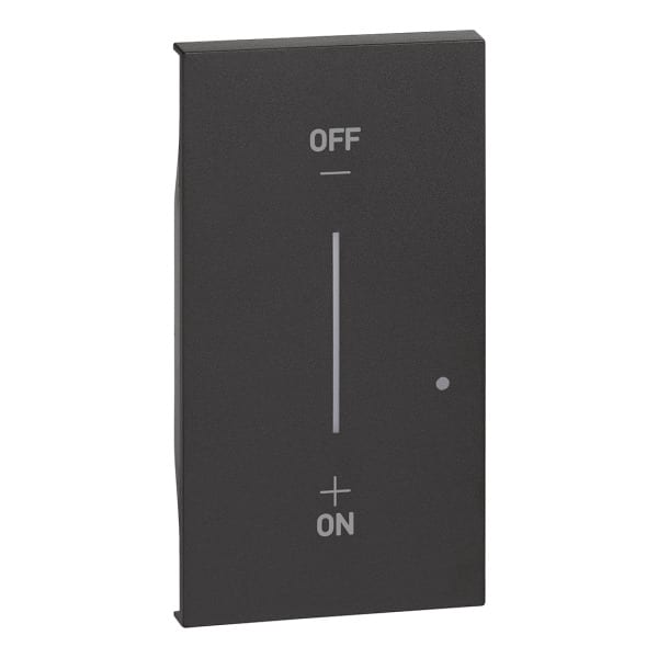 BTICINO - LivingNow 2-modulige Taste für Lichtschalter with Netatmo in der Farbe Black