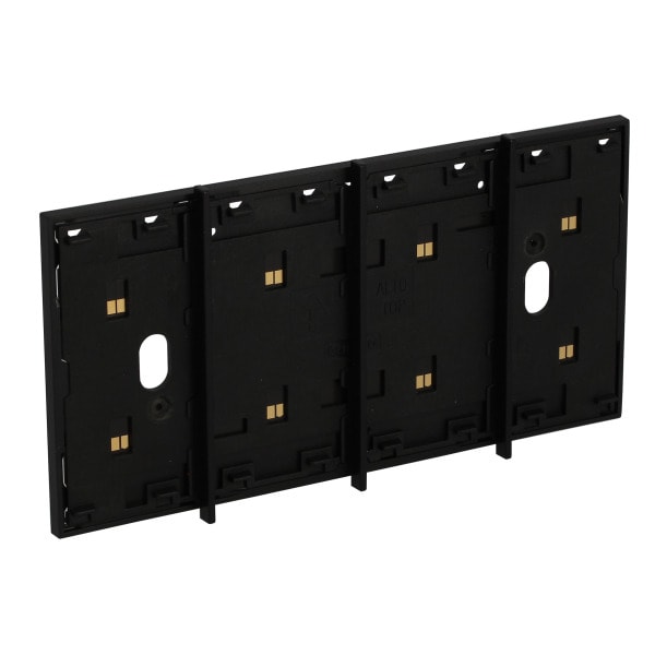 BTICINO - LivingNow 4-moduliger Rahmen mit integrierter Busleitung in der Farbe Black