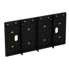 BTICINO - LivingNow 4-moduliger Rahmen mit integrierter Busleitung in der Farbe Black