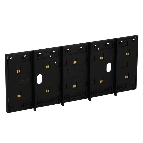 BTICINO - LivingNow 5-mod. Rahmen mit integr. Busleitung für 4-mod. Dose, Farbe: Black