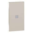 BTICINO - LivingNow 2-mod. Tastenabdeckung mit großem Beleuchtungsfenster, Farbe Sand