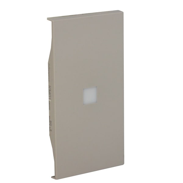 BTICINO - LivingNow 2-mod. Tastenabd. MyHome mit großem Beleuchtungsfenster, Farbe Sand