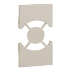 BTICINO - LivingNow 2-modulige Abd. für Steckdose Schuko/Italienische Norm, Farbe Sand