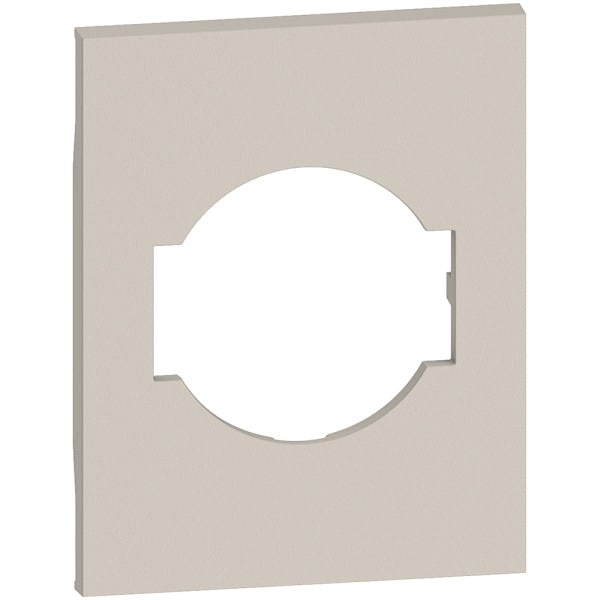 BTICINO - LivingNow 3-modulige Abd. für Steckdose Schuko/Italienische Norm, Farbe Sand