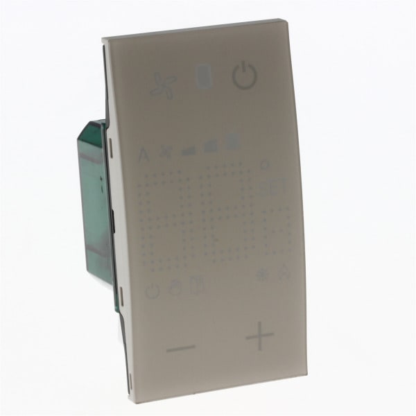 BTICINO - LivingNow Elektronisches MyHome-Thermostat mit Display in der Farbe Sand