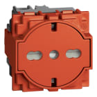 BTICINO - LivingNow Kombinationssteckdose Schuko/Italien in flacher Optik, Farbe Rot