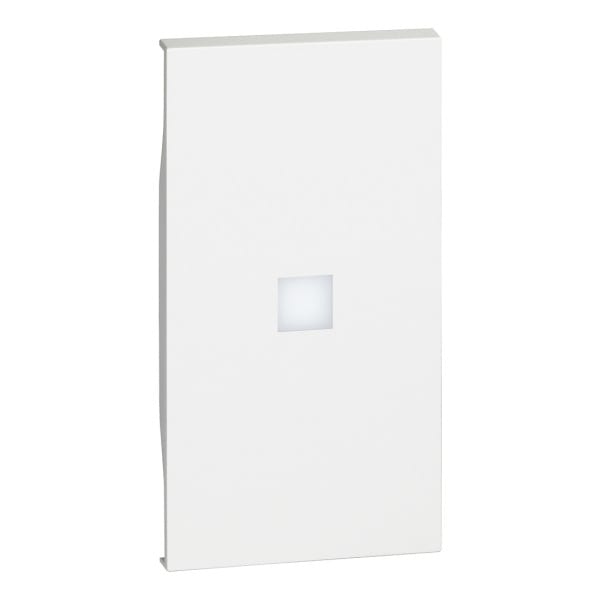 BTICINO - LivingNow 2-mod. Tastenabdeckung mit großem Beleuchtungsfenster, Farbe White