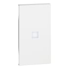 BTICINO - LivingNow 2-mod. Tastenabdeckung mit großem Beleuchtungsfenster, Farbe White