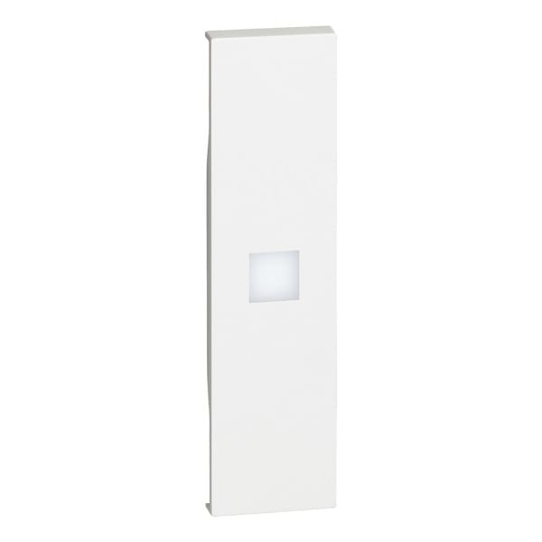 BTICINO - LivingNow 1-mod. Tastenabdeckung mit großem Beleuchtungsfenster, Farbe White