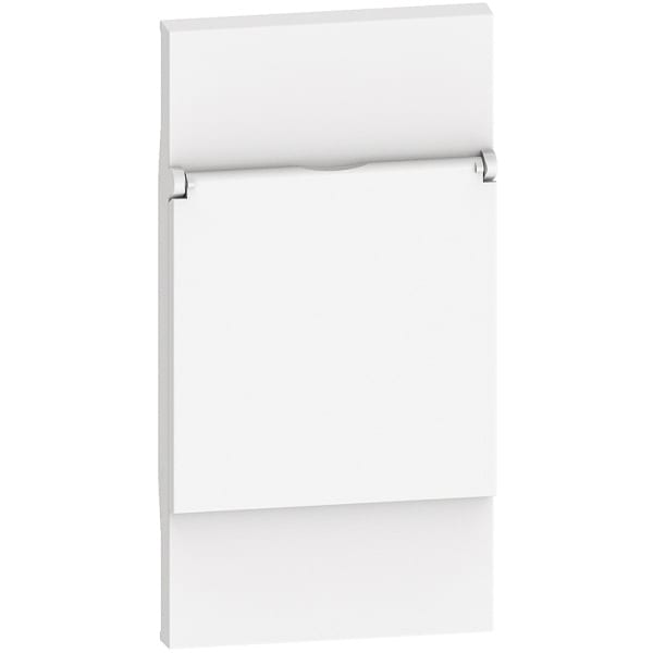 BTICINO - LivingNow Abdeckung mit Klappdeckel für Schutzkontakt-Steckdose, Farbe White