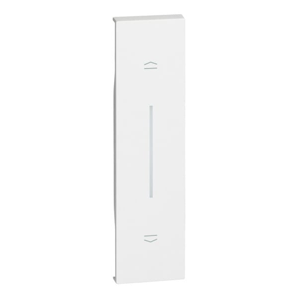 BTICINO - LivingNow 1-modulige Tastenabdeckung mit Symbol Auf-Ab in der Farbe White