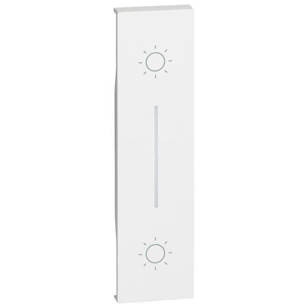 BTICINO - LivingNow 1-modulige Tastenabdeckung für Doppeltaster in der Farbe White