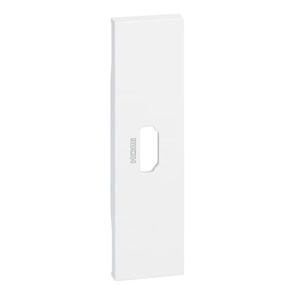 BTICINO - LivingNow 1-modulige Abdeckung für HDMI-Anschlussdose in der Farbe White