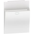 BTICINO - LivingNow 2-modulige Abdeckung für Hotel-Card-Schalter in der Farbe White