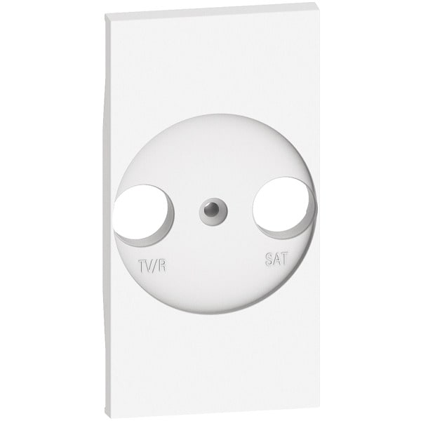 BTICINO - LivingNow 2-modulige Abdeckung für TV-SAT-Dose in der Farbausführung White