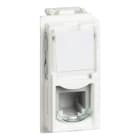 BTICINO - LivingNow 1-modulige Telefondose RJ11 in der Farbausführung White