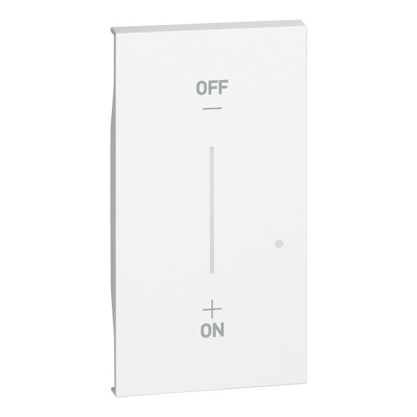 BTICINO - LivingNow 2-modulige Taste für Licht-Wandsender with Netatmo in der Farbe White