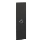 BTICINO - LivingNow 1-modulige Tastenabdeckung mit Symbol ''Licht'' in der Farbe Black